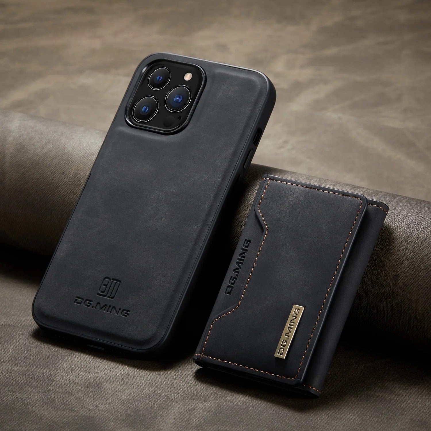 2-in-1 Detachable Leather Wallet Phone Case for iPhone – Magnetic Card Holder Cover with Kickstand
