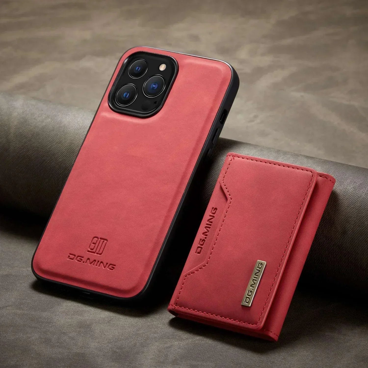 2-in-1 Detachable Leather Wallet Phone Case for iPhone – Magnetic Card Holder Cover with Kickstand
