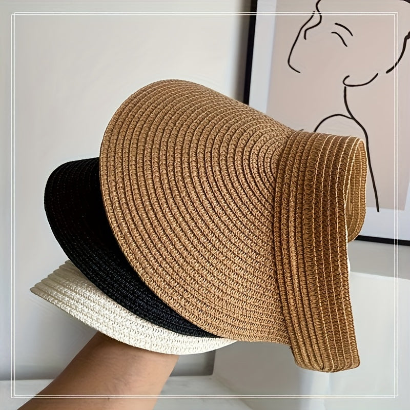 Sun Crown Foldable Wide-Brim Sun Visor – Lightweight UV-Protective Packable Sun Hat for Women