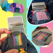 Darning & Weaving Loom Kit – Vintage-Style Mending Loom Set for Repairing Socks, Sweaters & Jeans