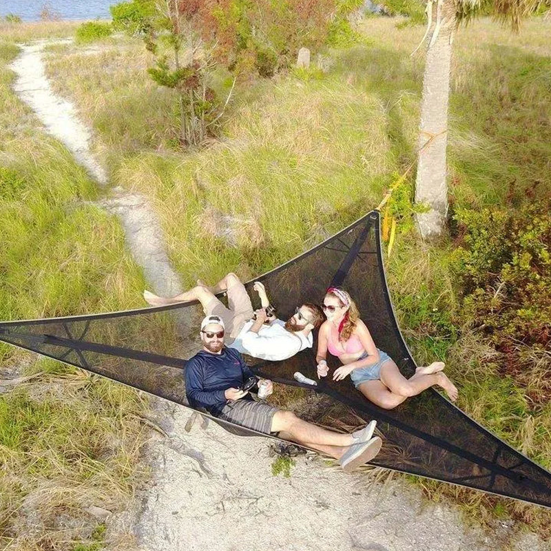 Large Multi Person Hammock with High Capacity for Camping and Outdoors