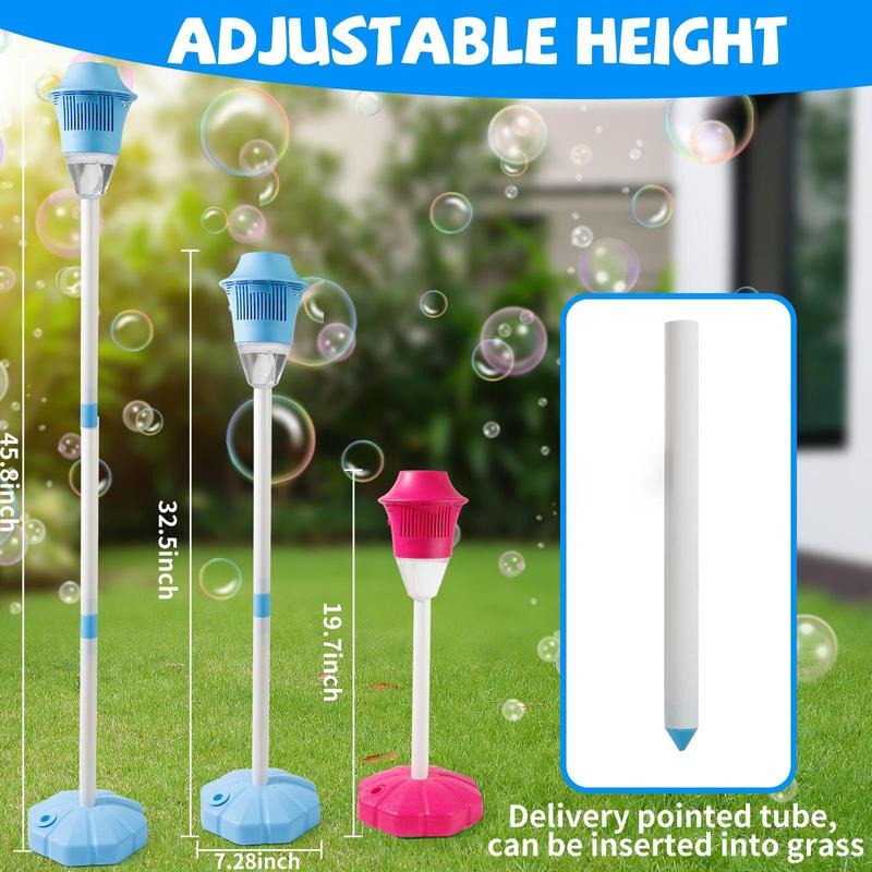 Portable Automatic High Output Bubble Machine with Adjustable Height