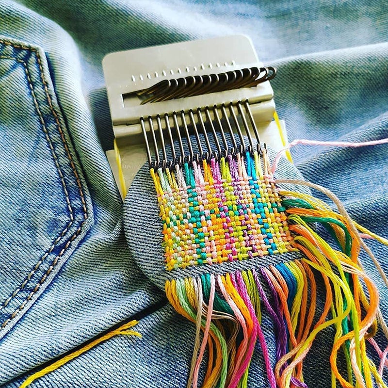 Darning & Weaving Loom Kit – Vintage-Style Mending Loom Set for Repairing Socks, Sweaters & Jeans