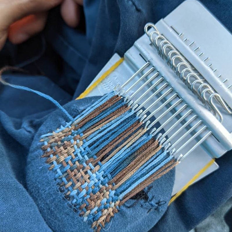 Darning & Weaving Loom Kit – Vintage-Style Mending Loom Set for Repairing Socks, Sweaters & Jeans