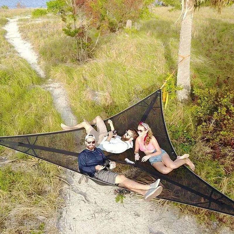 Large Multi Person Hammock with High Capacity for Camping and Outdoors