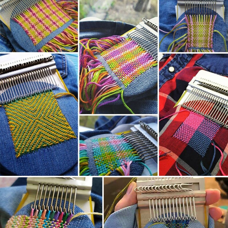 Darning & Weaving Loom Kit – Vintage-Style Mending Loom Set for Repairing Socks, Sweaters & Jeans