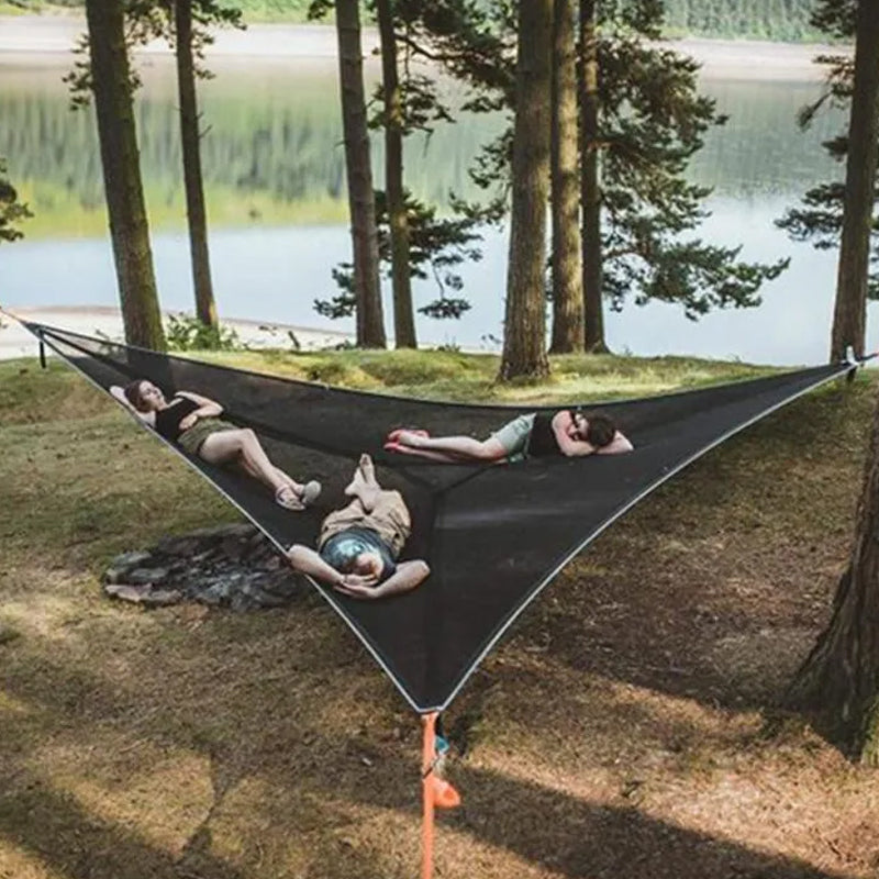 Large Multi Person Hammock with High Capacity for Camping and Outdoors