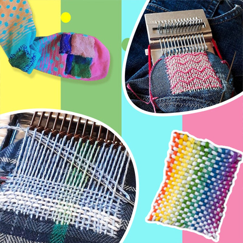 Darning & Weaving Loom Kit – Vintage-Style Mending Loom Set for Repairing Socks, Sweaters & Jeans
