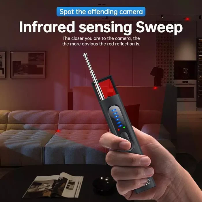 Hidden Camera & GPS Detector – Advanced RF Signal Scanner for Privacy Protection at Home, Hotel & Travel