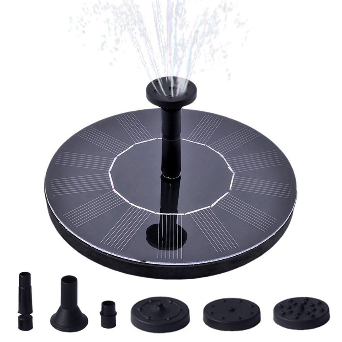 Solar Powered Water Fountain Pump for Birdbath and Garden Pond