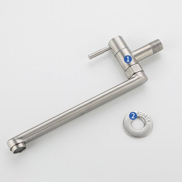 Swivel Pot Filler Kitchen Faucet – Wall-Mounted Stainless Steel Single-Handle Folding Tap for Stove & Sink