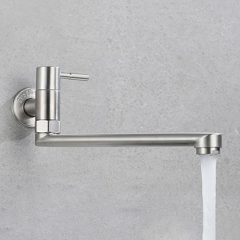 Swivel Pot Filler Kitchen Faucet – Wall-Mounted Stainless Steel Single-Handle Folding Tap for Stove & Sink