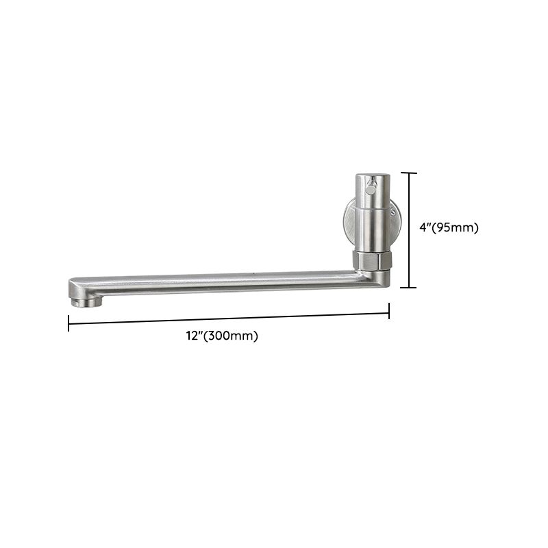 Swivel Pot Filler Kitchen Faucet – Wall-Mounted Stainless Steel Single-Handle Folding Tap for Stove & Sink