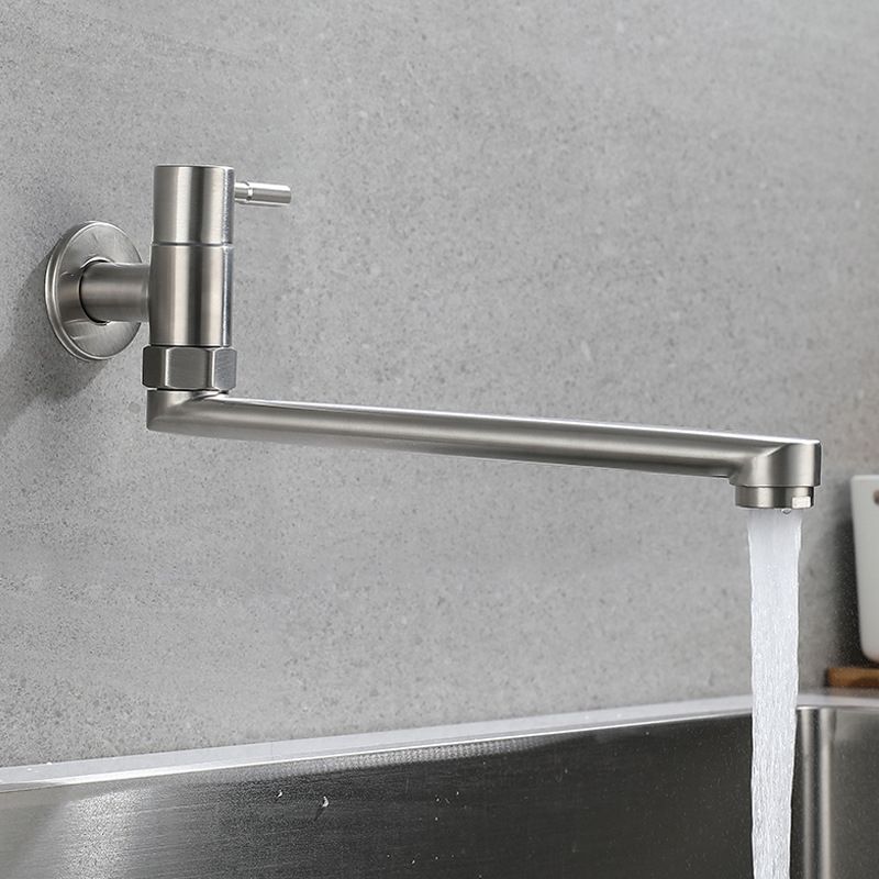 Swivel Pot Filler Kitchen Faucet – Wall-Mounted Stainless Steel Single-Handle Folding Tap for Stove & Sink
