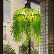 Modern Hanging Plant Chandelier and Pendant Light with Greenery Design