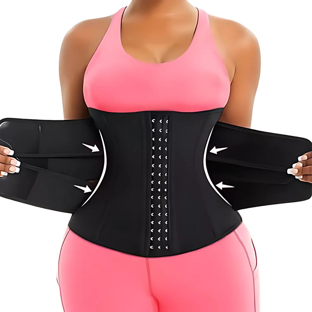 Breathable Neoprene Waist Trainer Belt – Triple Compression Support Band for Workouts & Postpartum Recovery