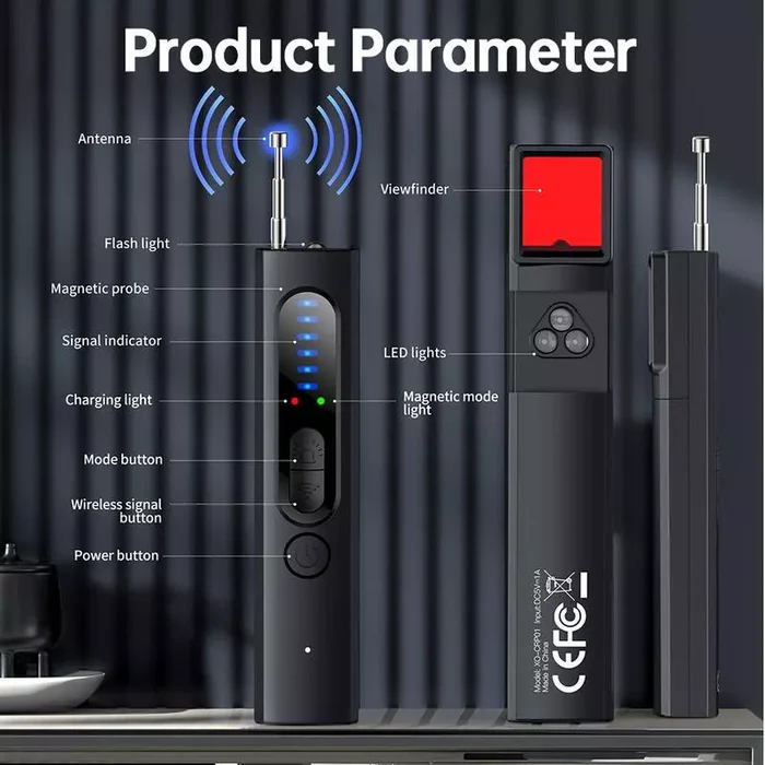 Hidden Camera & GPS Detector – Advanced RF Signal Scanner for Privacy Protection at Home, Hotel & Travel