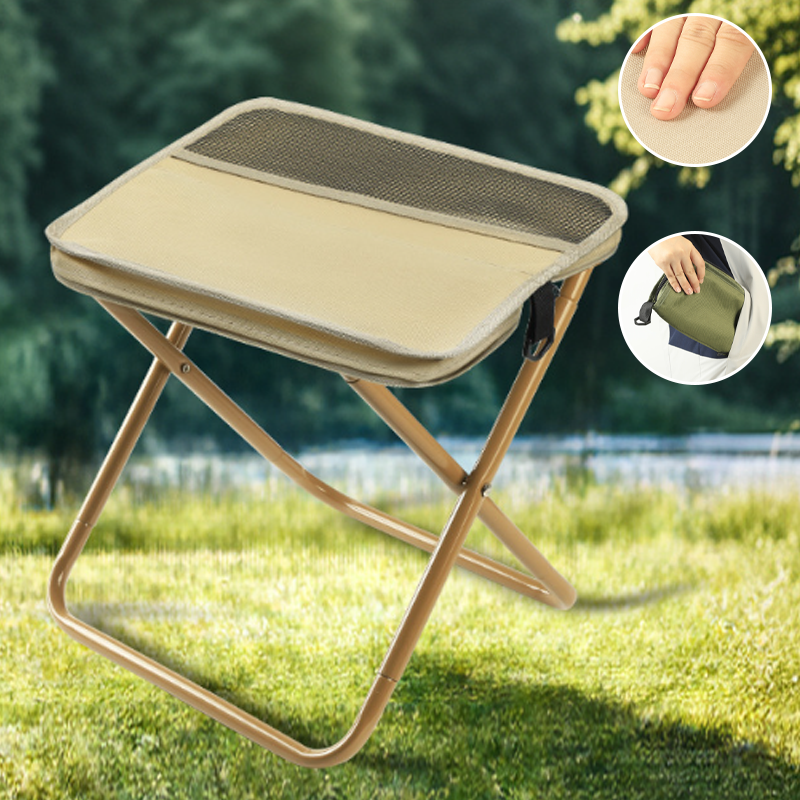 Foldable Backpack Stool and Portable Chair for Camping and Fishing