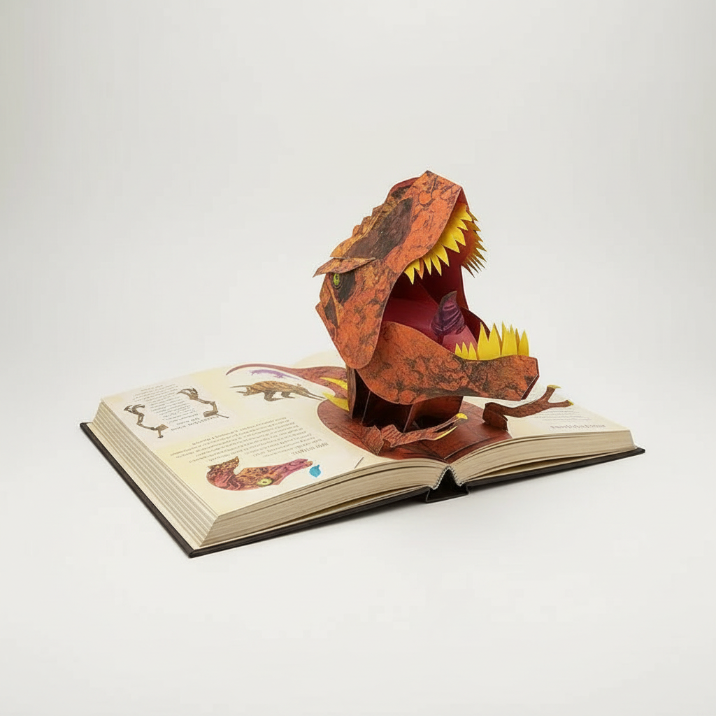 Dinosaur 3D Pop-Up Book | Interactive Educational Jurassic Storybook for Kids