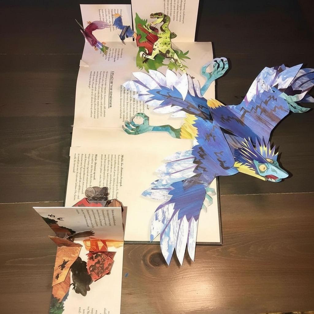 Dinosaur 3D Pop-Up Book | Interactive Educational Jurassic Storybook for Kids