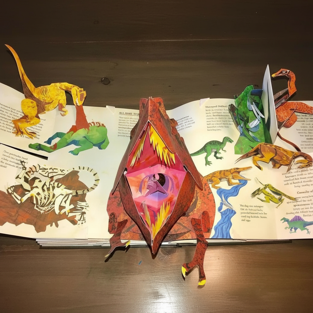 Dinosaur 3D Pop-Up Book | Interactive Educational Jurassic Storybook for Kids