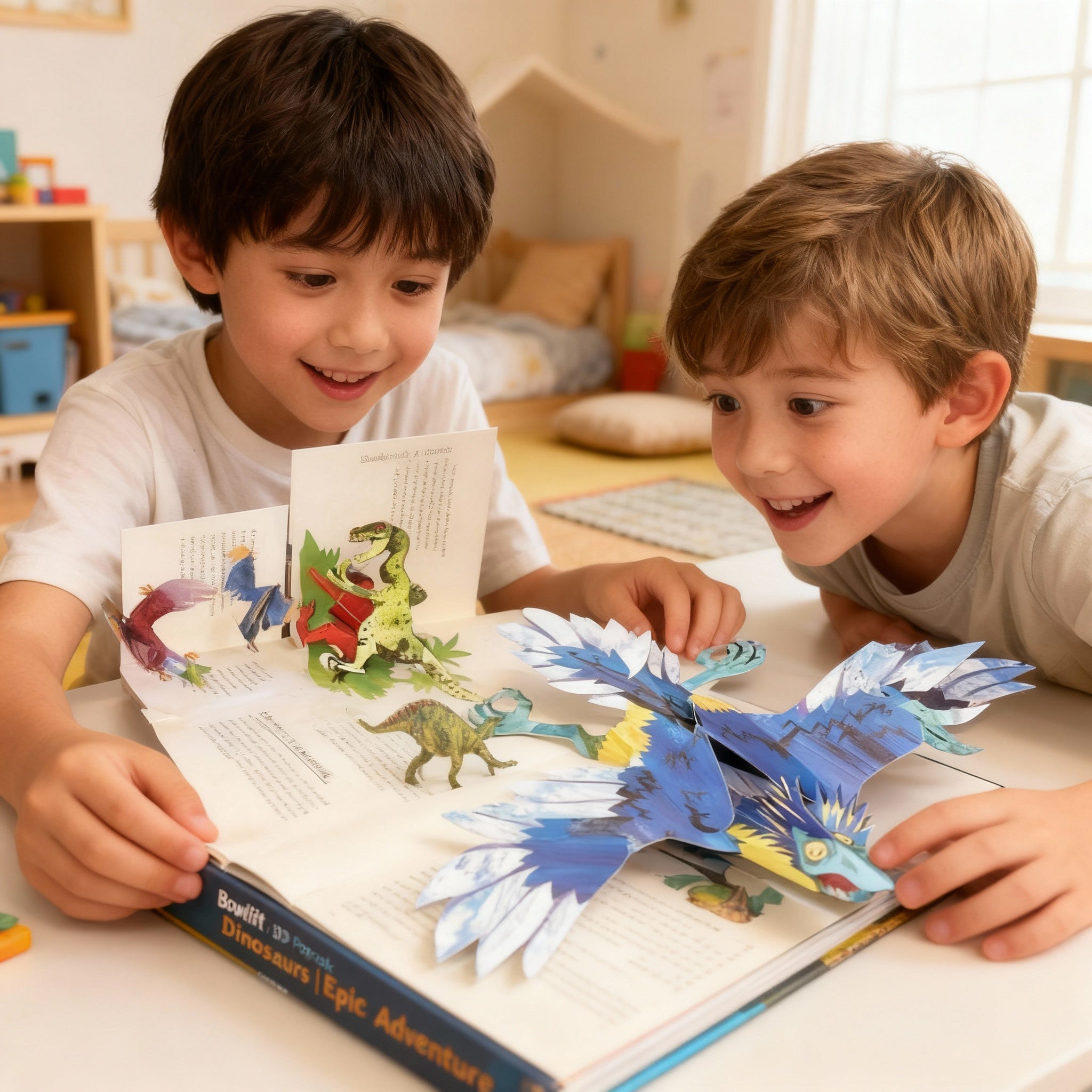 Dinosaur 3D Pop-Up Book | Interactive Educational Jurassic Storybook for Kids