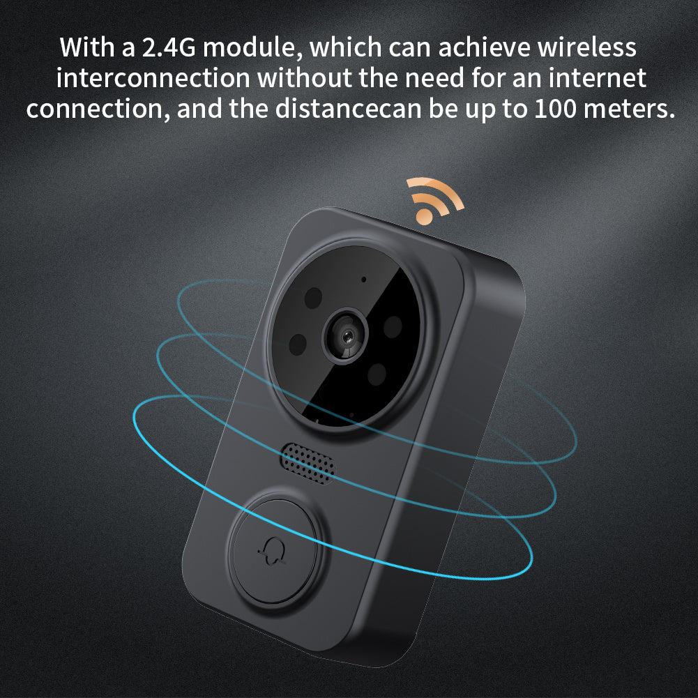 Wireless Video Doorbell with 4.3 Inch Indoor Screen and HD Camera