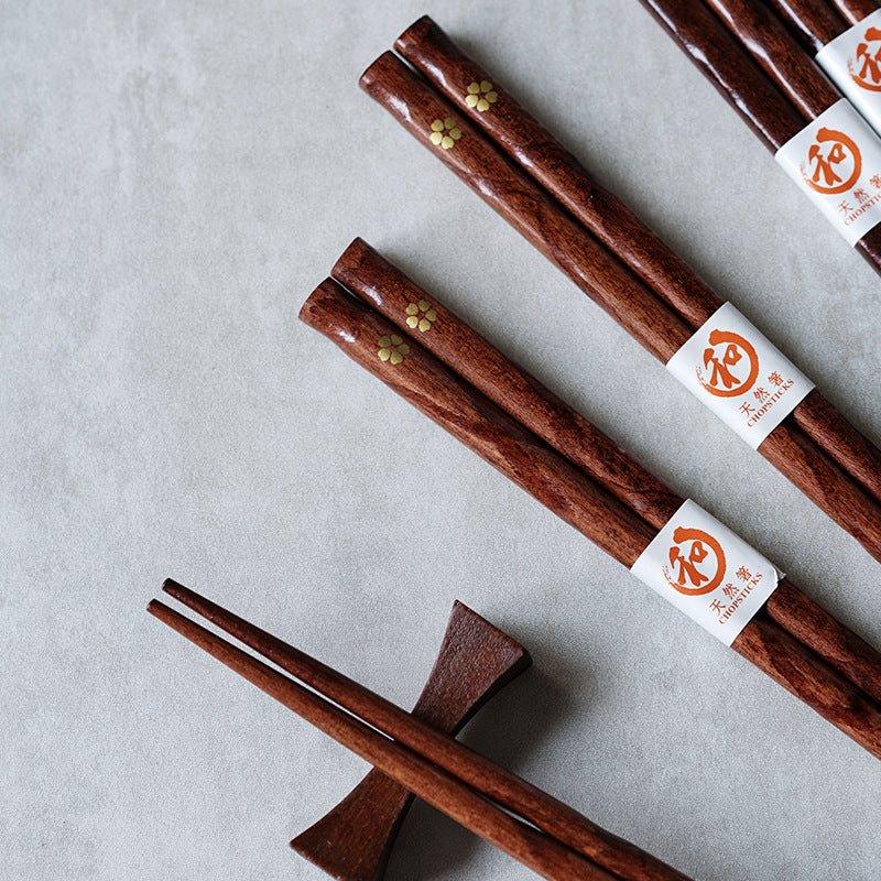 Japanese Wooden Chopstick Set | Reusable Natural Wood Tableware