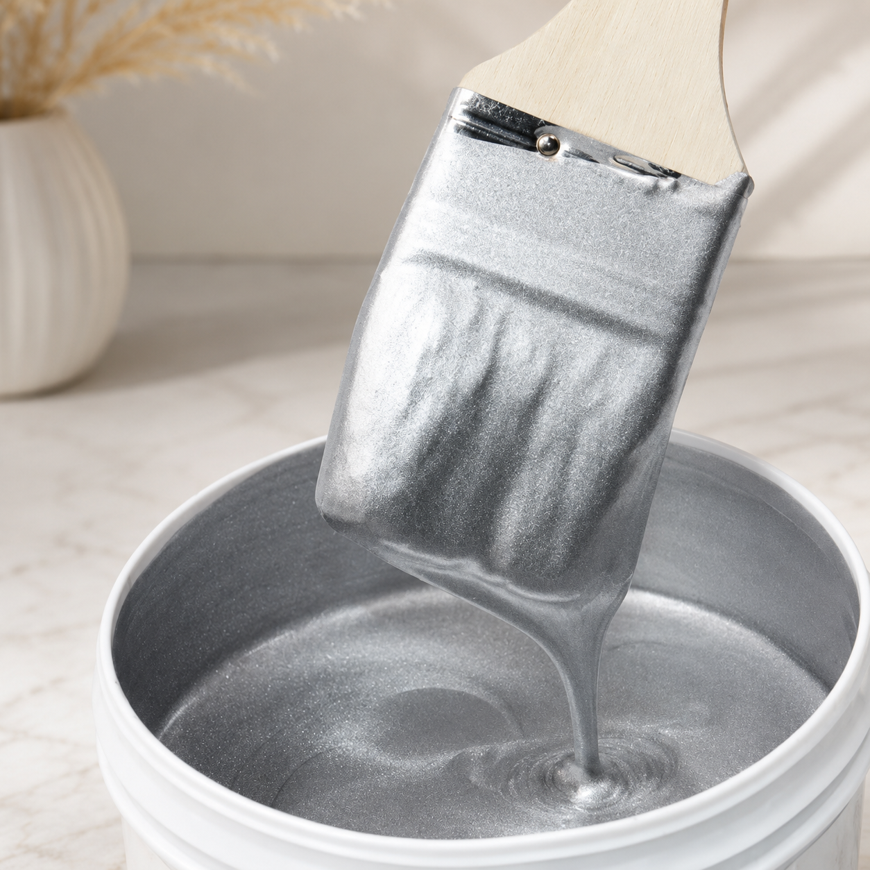 Elegant Water Based Metallic Gold Paint with Brush – Rich Long-Lasting Finish for DIY Crafts & Home Décor