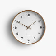 Silent Minimalist Wooden Wall Clock