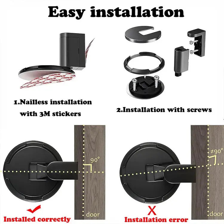 Floor Mounted Doorstop for Secure and Stylish Home Door Protection