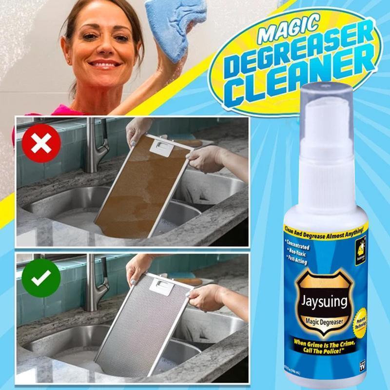 Natural Citrus Degreaser Cleaner Spray for Kitchen, Glass & Leather – Fast No-Rinse Formula