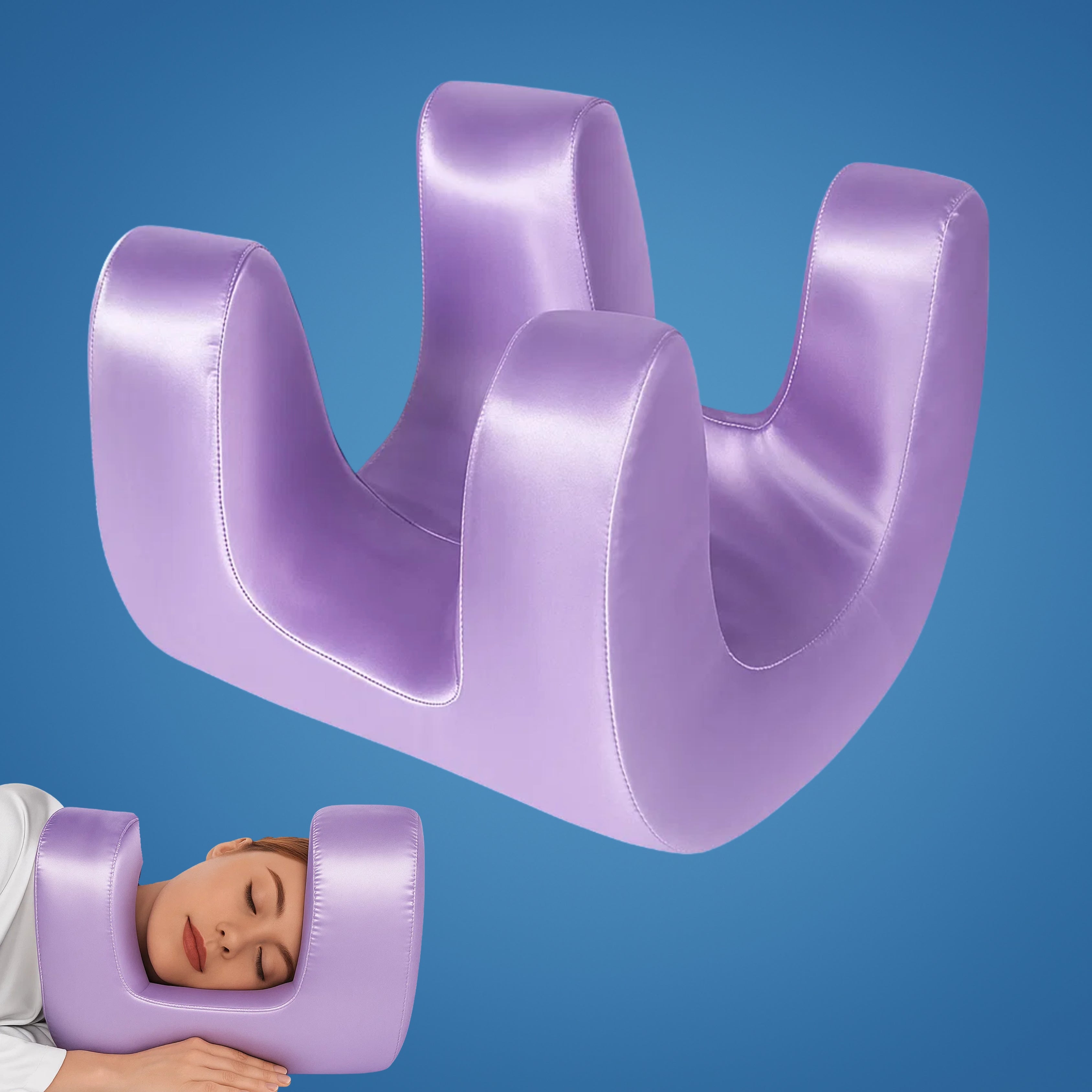 Anti-Wrinkle Beauty Pillow | Cooling Memory Foam Contour & Skin Care Support