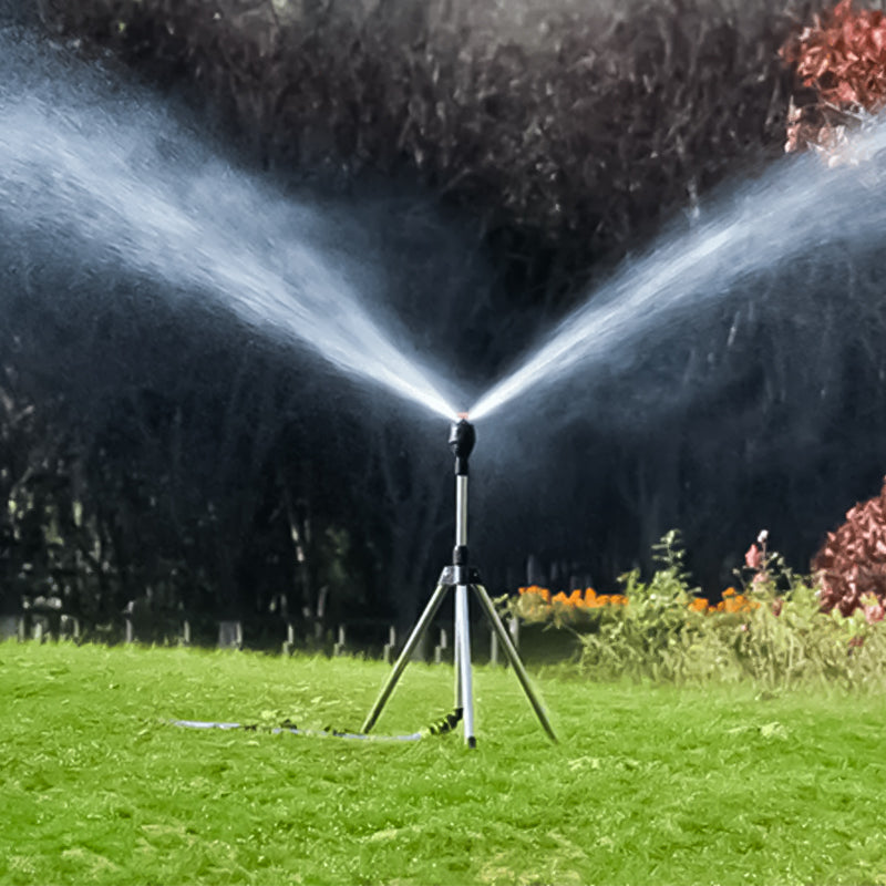 Rotating Tripod Lawn Sprinkler | Adjustable Telescoping Yard Irrigation