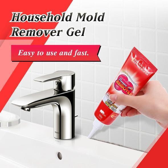 Mold & Mildew Remover Gel for Bathroom Grout, Tile & Caulk – No-Scrub Deep Cleaning Formula