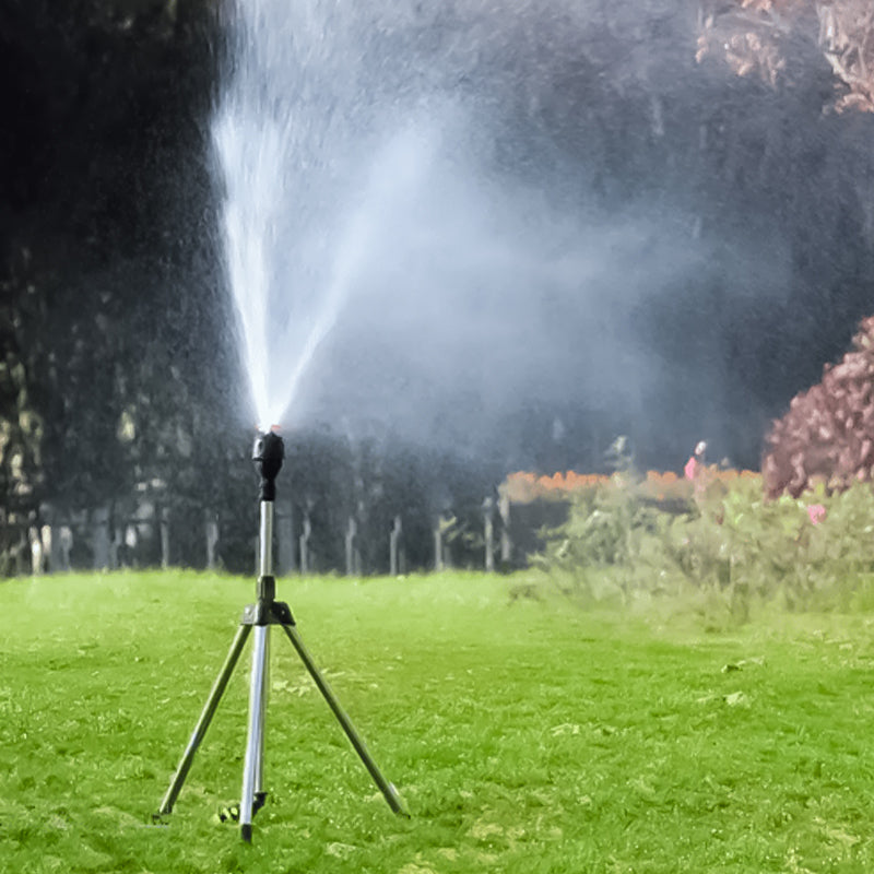 Rotating Tripod Lawn Sprinkler | Adjustable Telescoping Yard Irrigation