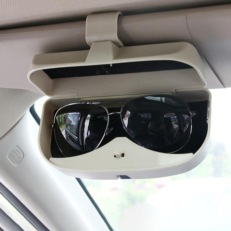 Universal Car Visor Sunglasses Case – One-Press Eyewear Holder & Organizer for Car, SUV & Truck