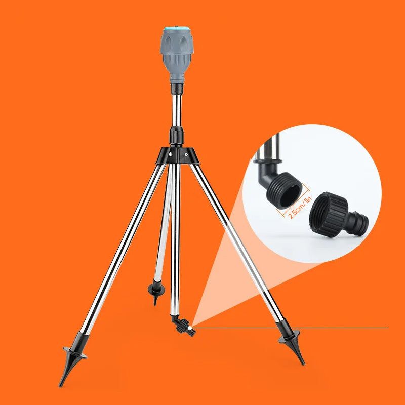 Rotating Tripod Lawn Sprinkler | Adjustable Telescoping Yard Irrigation
