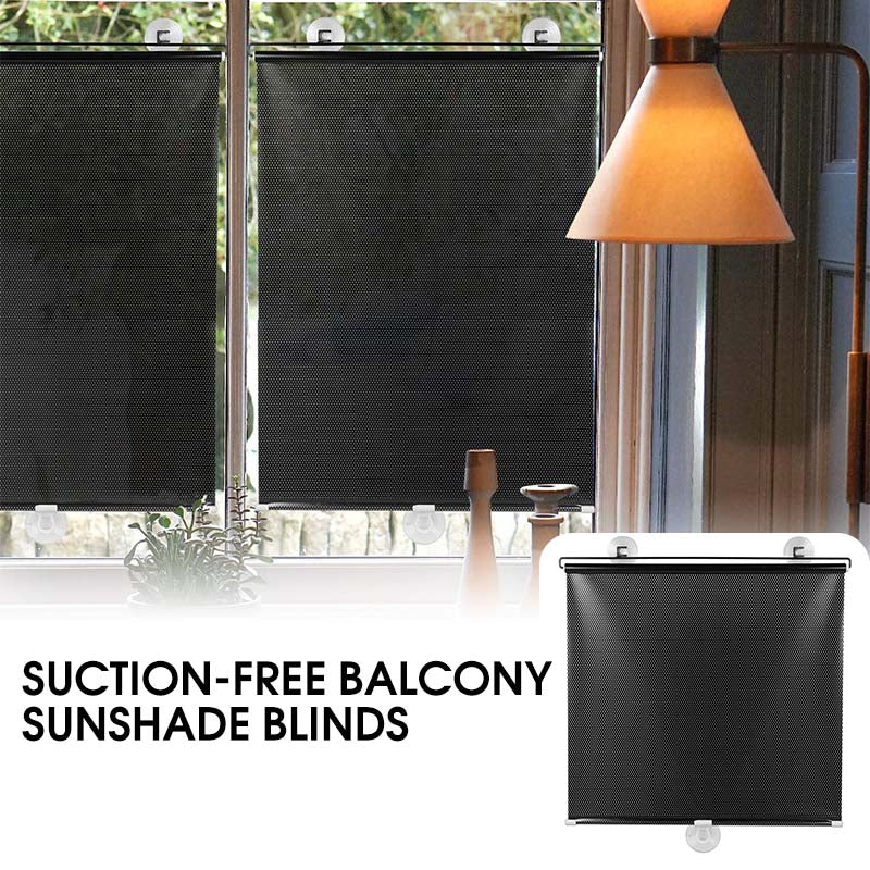 No-Drill Suction Cup Window Sunshade – Custom-Fit Blackout Roller Blind for Home, Skylight & Travel