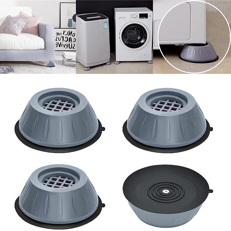 Anti-Vibration Washing Machine Support Pads – Noise-Reducing Rubber Feet for Washers & Dryers