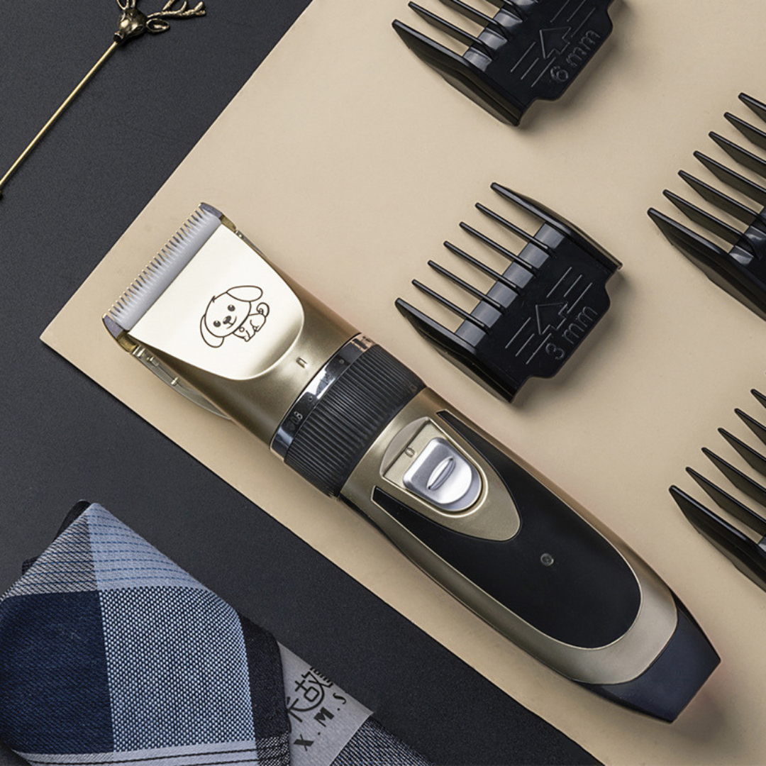 Silent Dog Grooming Clippers | Low Noise Pet Coat Trimmer & Hair Kit