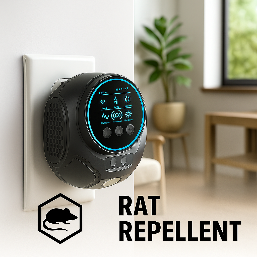 Ultrasonic Rodent Repeller | Indoor/Outdoor Mouse & Rat Plug-In