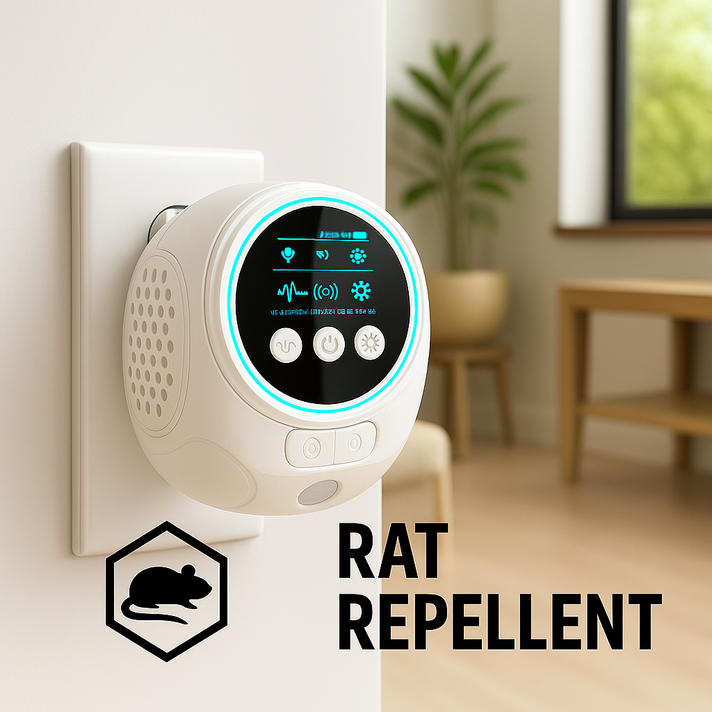 Ultrasonic Rodent Repeller | Indoor/Outdoor Mouse & Rat Plug-In