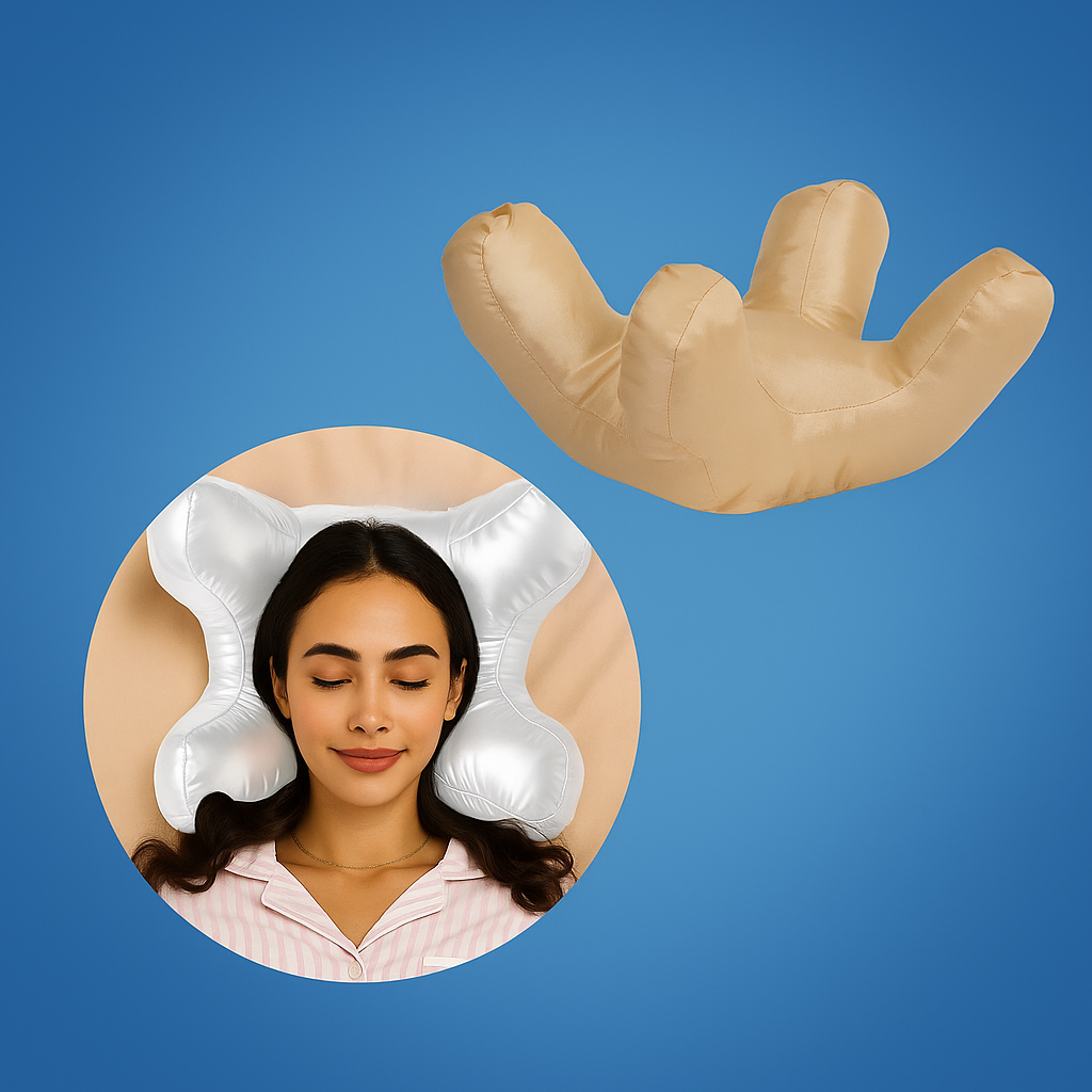 Cooling Memory Foam Pillow | Ergonomic Contour Support for All Sleep Positions