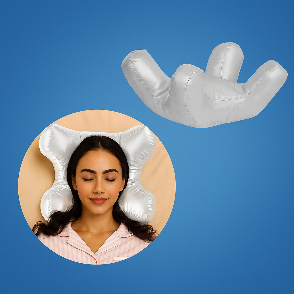 Cooling Memory Foam Pillow | Ergonomic Contour Support for All Sleep Positions