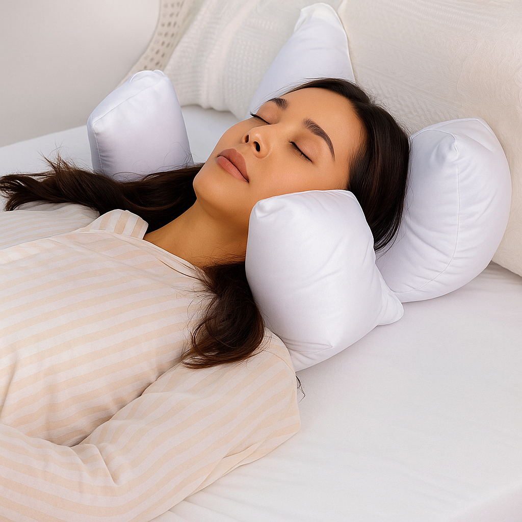 Cooling Memory Foam Pillow | Ergonomic Contour Support for All Sleep Positions