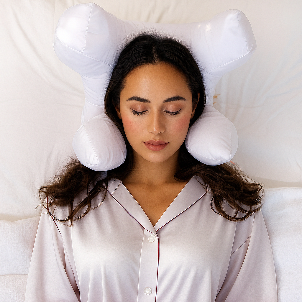 Cooling Memory Foam Pillow | Ergonomic Contour Support for All Sleep Positions