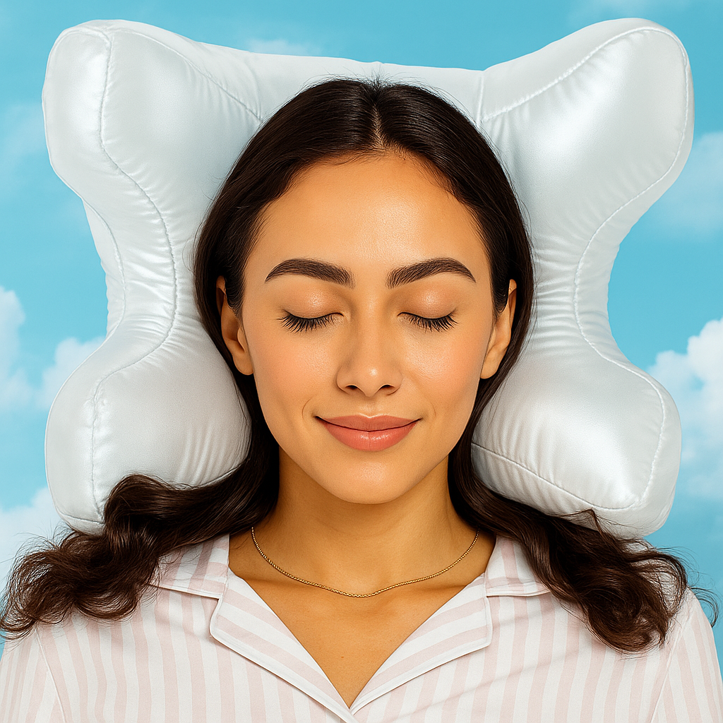 Cooling Memory Foam Pillow | Ergonomic Contour Support for All Sleep Positions
