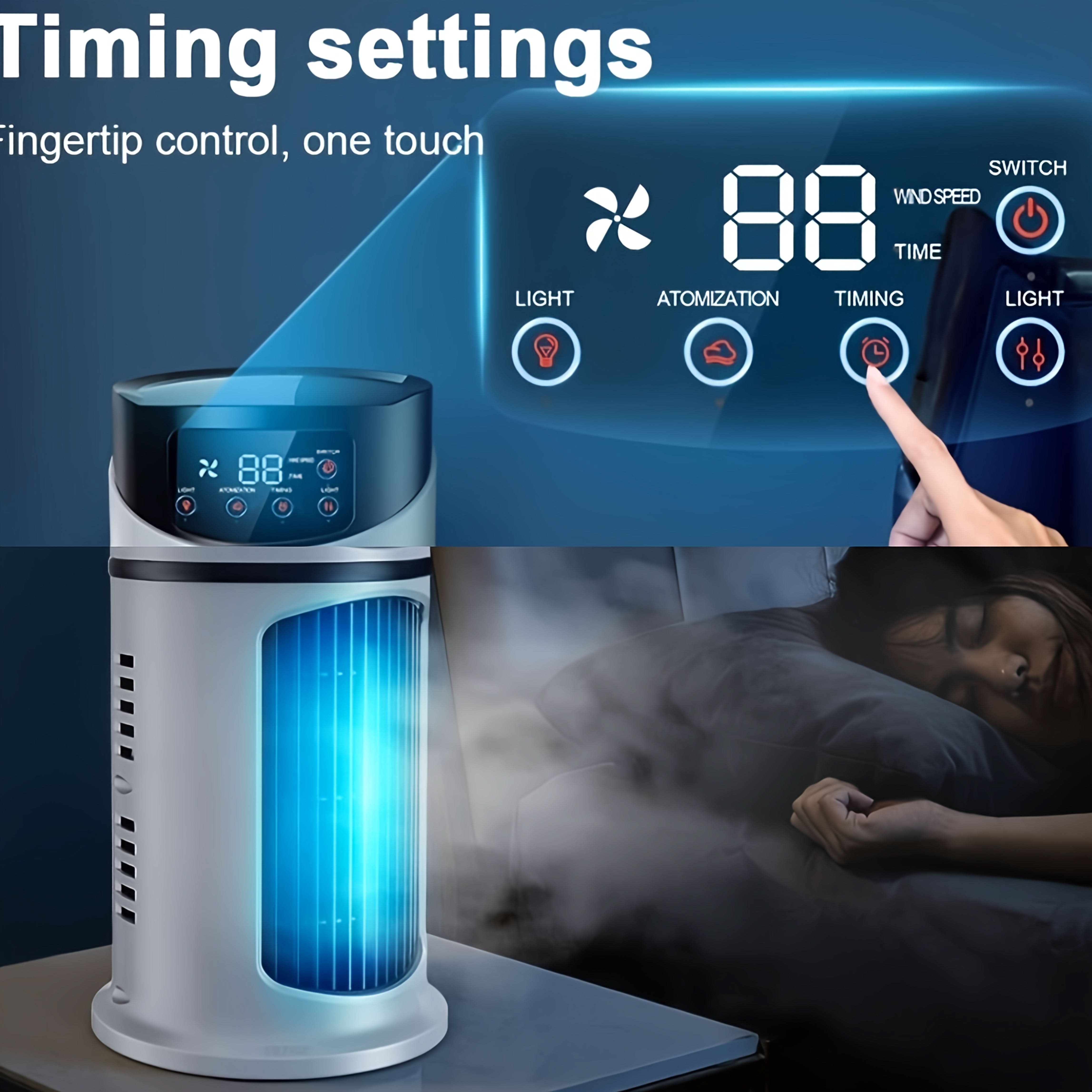 Mist cooling fan packaging view
