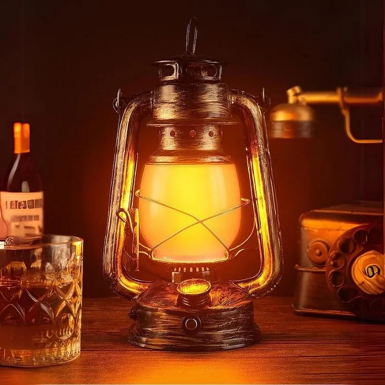 Rechargeable LED Camping Lantern – Waterproof Portable Light with Warm & Flame Modes for Outdoor Adventures